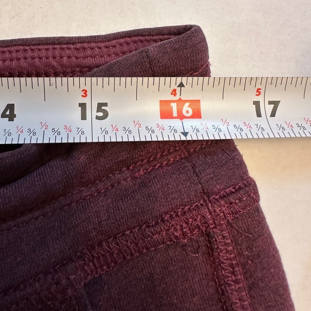 Patagonia‎ Size M Women’s Ahnya Jogger Pants Knit Organic Cotton Maroon #21971 - Picture 7 of 9